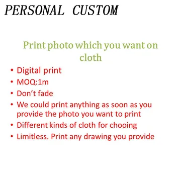 1-6m/daug 148cm skaitmeninio spausdinimo asmens pasirinktinius nuotraukų spausdinimo marškinėliai audinys, t-marškinėliai, polo marškinėliai, cosplay priedai 