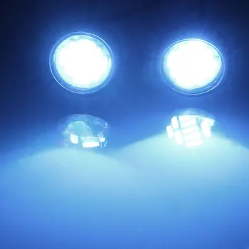 1 Pora 3V-12V LED 2W Mėlyna Balta Priekinis Žibintas priekinis žibintas Dėmesio Pakeisti Priekiniai Žibintai 1:10 RC Automobilių Reikmenys