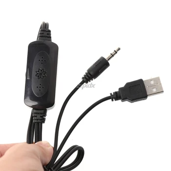 1 Pora Mini Nešiojamieji Clip-on USB Stereo Garsiakalbiai linija Valdytojas Soundbar Laptop Notebook, Mp3, PC Kompiuteris su Clip