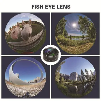 10 1Fish Akių Plataus Kampo Objektyvas Makro Fisheye Objektyvo Zoom 