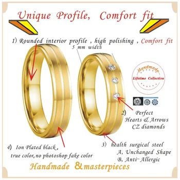 10 metų vestuvės žiedai moterų nerūdijančio plieno vyrų žiedas su akmens anel bague anillos