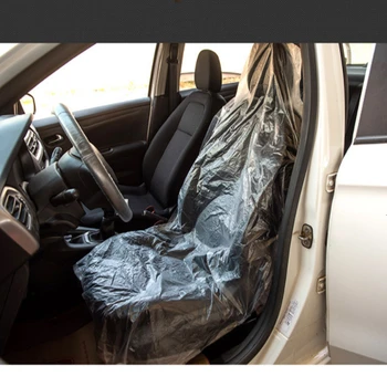 100 VNT Universaliųjų Automobilių Sėdynės Padengti Vairas Padengti Vienkartinius Plastikinius Automobilių Sėdynės Padengti Vairo Rato gaubtas