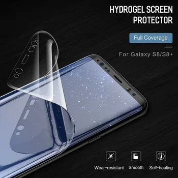 100VNT Hidrogelio Plėvelės Samsung Galaxy A6 A8 PPLUS A7 A9 Screen Protector Galaxy A51 A71 A01A10E Filmas Ne Stiklo