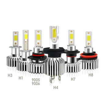100W 20000LMS LED Žibintų Konversijos Rinkinys - H4 (HB2, 9003) Dual Hi/Lo Šviesos Lemputes, H8, H11 HB3 HB4 H1 - H7- 6000K 6K Diamond Baltas