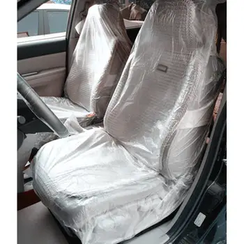 100vnt Automobilių Vienkartiniai Plastikiniai Sėdynės Padengti Garažas Universalios Vienkartinės Plastikinės Sėdynės Apima Transporto priemonės Apsaugos Augintiniai