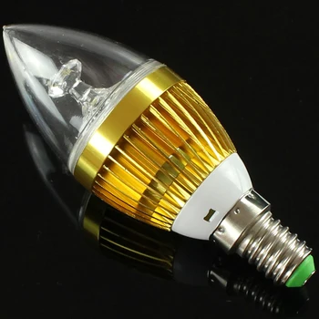 10X LED žvakių lemputė E14 9W 12W 15W E14 Pritemdomi 110V, 220V Led lemputė lempos šaltai balta / šiltai balta CE, ROHS