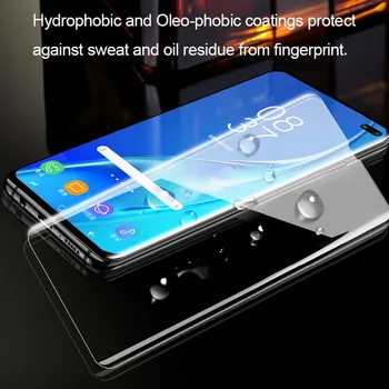 10vnt/Daug UV Grūdintas Stiklas Samsung Galaxy S10 E S20 S9 Plus Ultra Visą Skystųjų Screen Protector For Samsung Note 10Plus 9 8
