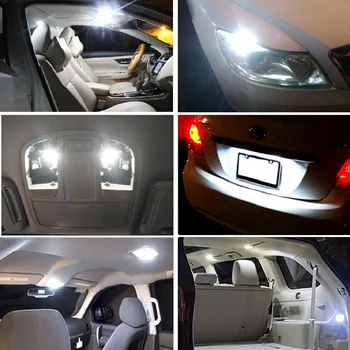 10x W5W LED T10 LED Interjero Automobilio Šviesas Subaru Impreza Jeep Compass Isuzu DMAX 