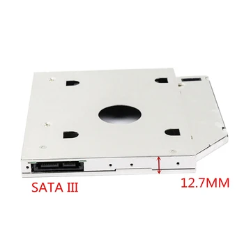 12.7 mm HDD Caddy Aliuminio Optibay SATA 3.0 Kietojo Disko Dėžutė Talpyklos DVD Adapteris 2.5 SSD Atveju Laptopo CD-ROM
