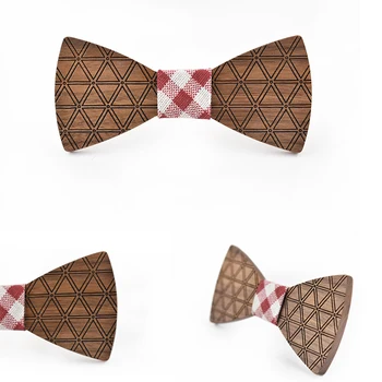 2017 visiškai naujas dizainas trikampis spausdinti mediniai peteliškę mados originalumas originalios medinės peteliškę kostiumą, marškinius, vestuvių medinis lankas