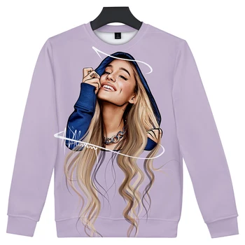 2019 Ariana Grande 3D Atspausdintas O-Kaklo Megztiniai Moterų/Vyrų Mados ilgomis Rankovėmis Megztiniai Karšto Pardavimo Laisvalaikio Drabužių Streetwear