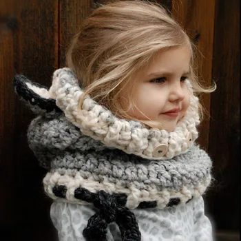 2019 Merginos Žiemos Skrybėlę, Šaliką Mažai Fox Style Vaikų Hoodie Kepuraitės, Šalikai Puikus Vaikams Šilti Megztiniai Vilnos Šalikai Beanies