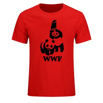 2019 WEWANLD WWF Imtynių Panda Komedija Trumpas Rankovės Kietas Camiseta Marškinėliai Vyrų Vasaros Mados Juokinga T-shirt