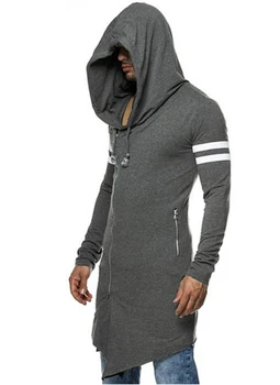 2019 m. rudenį fashipn print long hoodie vyrų atsitiktinis gobtuvu mens hoodies ir palaidinės prekės