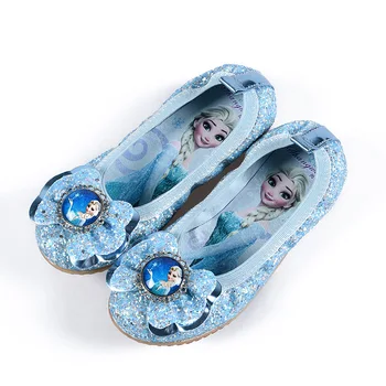 2019 naujas disney Užšaldyti mergaitės vieno batai vaikams china šokių bateliai boat minkšto dugno princesė ES dydis 25-36