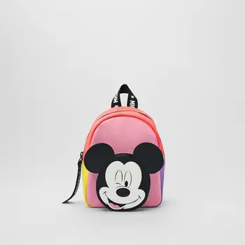 2020 Naujas Disney Mickey Mouse Mielas Krepšyje Vaikams Mergina, Moteris Mados Bacpack Pu Krepšys su Užtrauktuku Dovana Mergaitė Vaikams