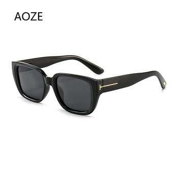 2020 m. Aukštos Kokybės Tomas akiniai nuo saulės moterų stačiakampis skaidrus rėmelis prekės dizaineris retro akiniai nuo saulės unisex aikštėje ruda UV400