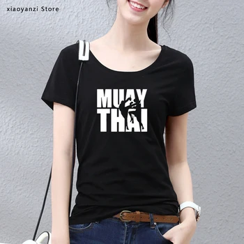 2021 moterų Vasaros Mados Muay Thai Tailando Boksininkas Marškinėliai mergaitėms Geek Homme Tee Marškinėliai Nuostabus Traukinio T-shirt nemokamas pristatymas