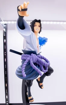 20cm Japonų Anime Naruto, Sasuke Uchiha PVC veiksmų skaičius, žaislai kovoja Sasuke Uchiha Apdailos kolekcines modelis žaislas, vaikas dovana