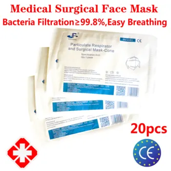 20pcs N95 Sveikatos Apsaugos Chirurginės Veido Kaukė Medicinos Respiratorius Asmens Sveikatos Naudoti 1pcs/krepšys Greitas Pristatymas