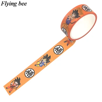 20pcs/daug Flyingbee 15mmX5m granulių Washi Tape Knyga 