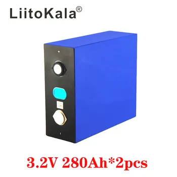 2VNT LiitoKala 3.2 V 280Ah lifepo4 baterija PASIDARYK pats 12V 280AH daugkartinio įkrovimo baterija-E-scooter RV Saulės Energijos saugojimo sistema