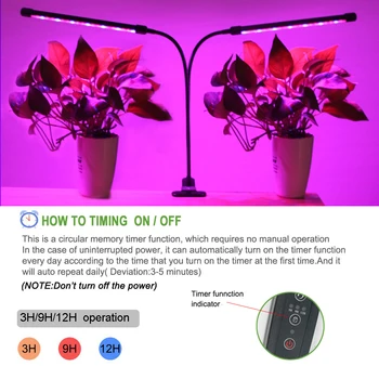2vnt USB Augti Šviesos Pilno Spektro Fito Lempa, Laikmatis Fitolamp Lempos Augalams Šviesos Augalų Sodas, Gėlių, prieskoninių augalų kaktusiniai Augalai