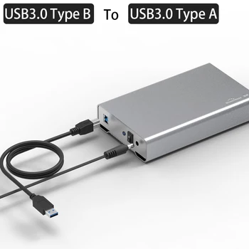 3.5 colių HDD Talpyklos USB 3.1/USB 3.0 Prievadas Išorės Atveju SATA Kietąjį Diską, Visiškai Aliumininiai C Tipo arba USB B Išorinės Talpyklos