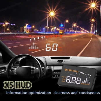 3.5 colių ekranas, Automobilių hud head up display Digital automobilio spidometras audi a1 a3 a4 a5 a6 a7 a8 q3 q5 q7 b7 b8 c6 c7 s3, s5 s6 s7