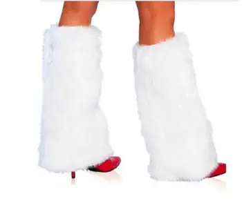 3 Spalvos Seksuali Moteris Dirbtiniais Kailiais Kojų Šildytuvus Rave Fluffies Lady Įkrovos Dangtelį, Santa Kalėdų