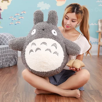 30-70cm kawaii Totoro Pliušiniai Žaislai Japonų stiliaus Studio Ghibli Anime Katinas iškamša Ilgai Mano Kaimynas Pagalvę Vaikams, Lėlės