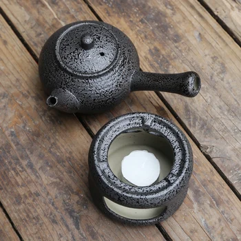 320ml Naujas Japonų Stilius Derliaus Rupi Keramikos Kung Fu Arbatos Rinkinys Žvakė Kaitinimo Arbatinukas Užvirinti Virdulys arbatinukas Arbatos gamintojas Šilčiau Viryklė