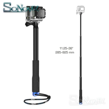 36 colių Selfie Lazdos Savarankiškai Nešiojamą Ištraukiamas Polių Monopodzie Stick GoPro 6 5 4 3+ SJCAM SJ4000 SJ5000 SJ6 Sporto Fotoaparatas