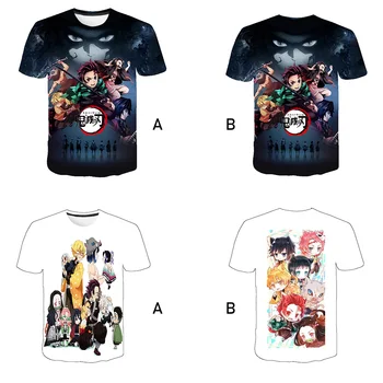 3D berniukų drabužius, Japonijos Anime Demon Slayer Marškinėliai Kimetsu Nr. Yaiba vaikams drabužių mados, Vaikų drabužiai, drabužių Streetwear