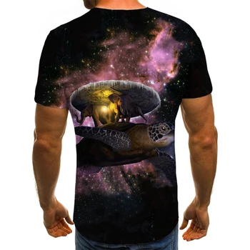 3d Marškinėlius Galaxy marškinėliai Vyrams Gyvūnų Tshirts Atsitiktinis Dramblys T-shirts 3d Erdvėje Juokinga T shirts Naujų Shirt Spausdinti Vyrų Drabužiai.