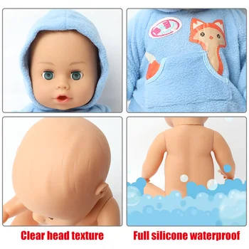 46CM bebe atgimsta Lėlės viso kūno minkštas silikoninis vandeniui Boneca 18 colių Realus mados kūdikių Lėlės Drabužiai nustatyti Žaislai vaikams