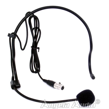 4Pcs Profesinės Mini XLR 4 Pin TA4F Plug Headworn Kondensatoriaus Mikrofonas, Ausinės Mic Microfone Už SHURE Karaoke Belaidžio ryšio Sistemos
