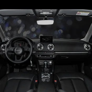 4pc Prabanga Bling Diamond Oro Angos Dekoratyvinis Žiedas, Skirtas Audi A3/S3 Q2L A3/S3 Interjero Skirta Atnaujinti Interjerą Automobilių Reikmenys