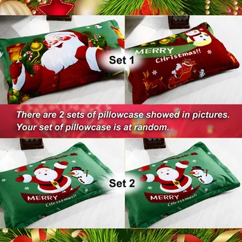4pcs/set 3D Animaciją Patalynės Komplektai Linksmų Kalėdų Dovana Kalėdų Senelis Patalyne, Antklodė Antklodė Padengti paklode 2 pagalvių Užvalkalai Naujųjų Metų