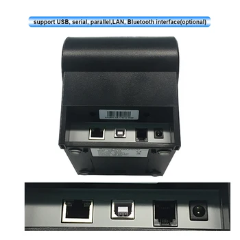 58mm lan prievadas šilumos gavimą spausdintuvo USB POS spausdintuvų palaikymas 