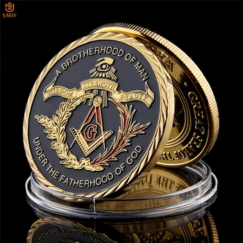 5VNT Pasaulio Masonai, Masinu Broliai Kultūrinių Įsitikinimų Aukso Monetą Simbolinis Kolekcija