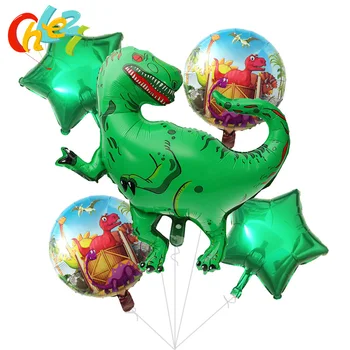 5vnt Didelių Dinozaurų folija balionas berniukas Mergaitė gyvūnų balionai dinozaurų gimtadienis, Vestuvės juros periodo pasaulio balionų dekoracijos