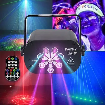 60/120 Modelis RGB Portable Led Lazerių Projekcijos, Scenoje LightUSB Įkrauti Diskoteka Lightting Šou Namų Šaliai DJ KTV Šokių aikštelėje