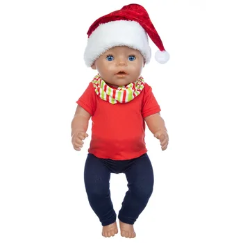 60 Stilių Pasirinkti 10vnt mielas Kalėdų Nustatyti, Tinka 43cm Baby Doll, 17 Colių Reborn Baby Doll, Drabužiai, Avalynė, nėra įtrauktos