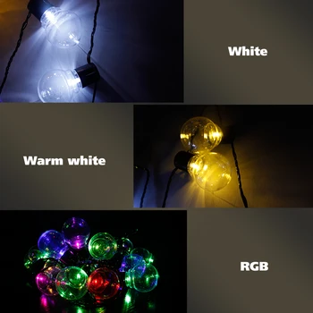 6M 20 Pasaulyje LED Lemputes rinkinio String Žibintai IP44 Vandeniui Lauko Kalėdų Girliandą Kavinė Pasakų Žibintai Grandinės Apdaila
