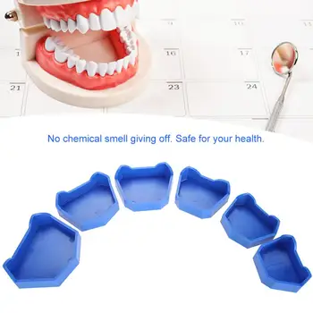 6Pcs/set 3 Dydis Dantų Modelio Bazės Nustatyti Dantų Pelėsių Gipso Bazės dantų Protezų Dėklas Dantų Lab Buvusio pagrindinio Rinkinio Burnos Priežiūros Higienos Priemonės