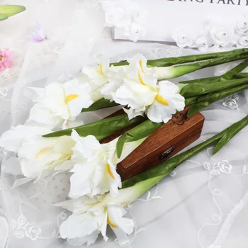 6pcs Šilko Dirbtinių Gėlių Iris Gėlės Vestuves Namų Dekoro 