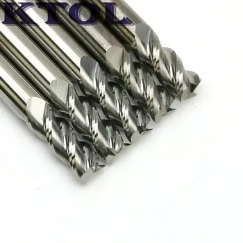 6x30mm 3 Fleita Metalo Frezavimo Įrankis Aliuminio Karbidas Pjoviklių Rinkinys 5pc Volframo Endmill Spiralės CNC Maršrutizatorius Bitai Aliuminio Pjovimo