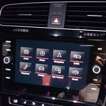 8 colių Automobilių GPS Navigacijos Grūdintas Stiklas Screen Protector Filmas Volkswagen T-ROC 2018 Kontrolė, LCD Ekranas, Automobilių Reikmenys