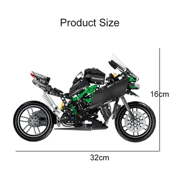 838Pcs Motociklų Lenktynių Serijos Blokai Naujos įrangos pardavimas, biuro įrangos Miesto Greitis Super Motociklas Modelis Plytų Žaislai Vaikams Gimtadienio Dovana